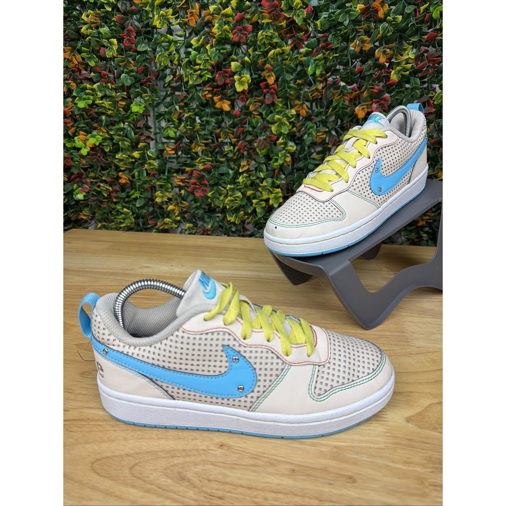 Nike Court Borough Low Shoes Recraft GS 'Sanddrift‎ Baltic Blue' IB7726-126 3.5Y